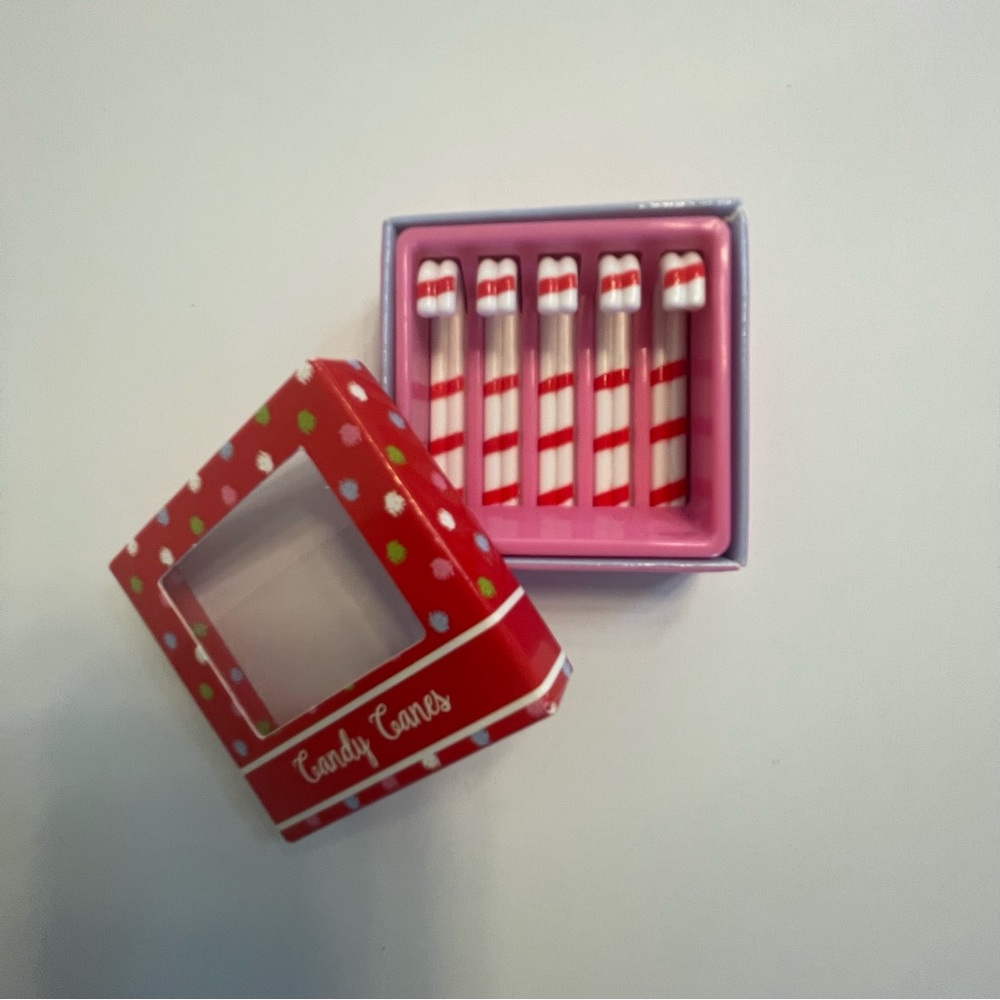 American Girl Wellie Wisher Box of Candy Canes 2"x 2"